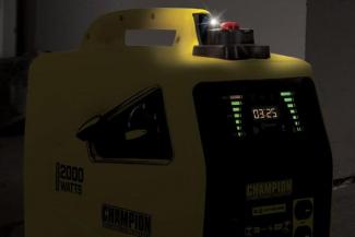 Champion 82001i-E Lighting on screen