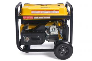 Champion CPG7500E2-DF 6kW open frame dual fuel LPG & Petrol generator Wheel kit Electric start