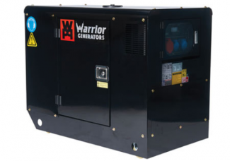 Warrior LDG12S3 415v 11kW three phase portable Diesel generator with electric start