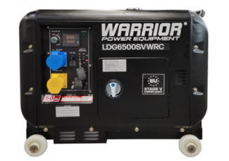 Warrior LDG6500SVWRC 5500 Watt Diesel Generator with Wireless Remote start