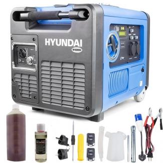 Hyundai HY4500SEI 230V Petrol Driven 4000W 4.0kW 5kVA Portable Silenced Generator