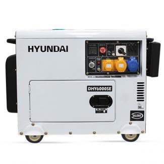  Hyundai DHY6000SE 6.25 kVA / 5.2kW Silenced Standby Diesel Generator