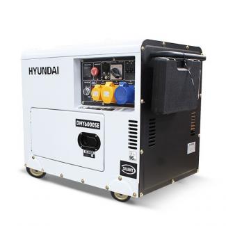  Hyundai DHY6000SE 6.25 kVA / 5.2kW Silenced Standby Diesel Generator