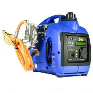 Hyundai HY1000SI-LPG 1000W Dual-fuel LPG or Petrol silenced inverter generator