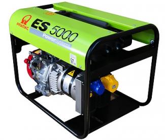 Pramac ES5000 - 5.1kVA / 4.6kW Honda GX270 powered petrol generator Dual Voltage 230v / 110v Long run