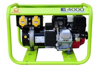 Pramac E4000 - 3.4kVA / 2.6kW Honda GX200 powered petrol generator Dual Voltage 230v / 110v