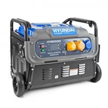 HYUNDAI HY8000Ei 7500W Portable Petrol Inverter Generator 230v/115v with wheels & electric start